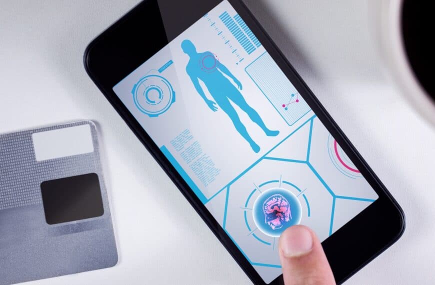 mobile phone with health tech