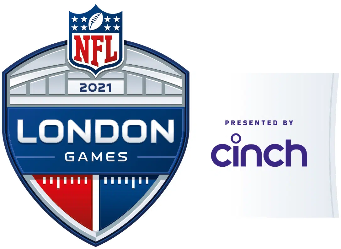 Cinch and nfl london logo