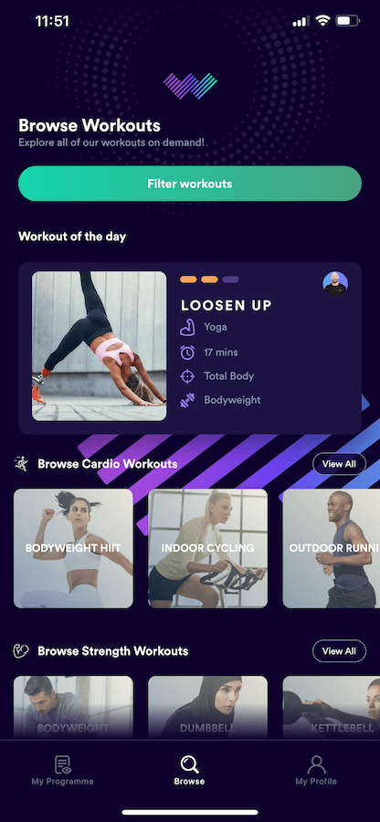 Withu fitness app