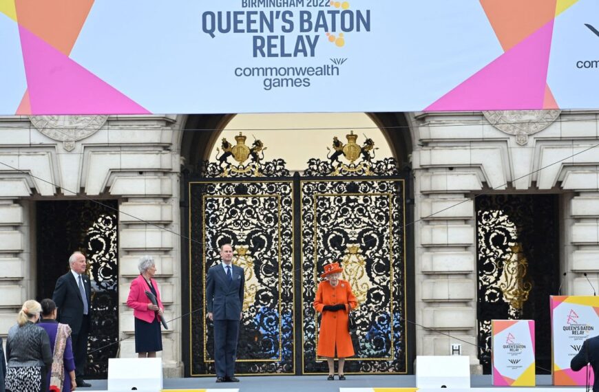Her majesty the queen launches the 16th official queen’s baton relay for the birmingham 2022 commonwealth games