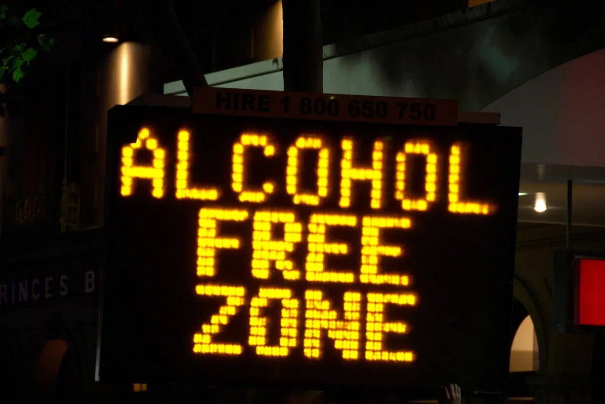 Alcohol free sign