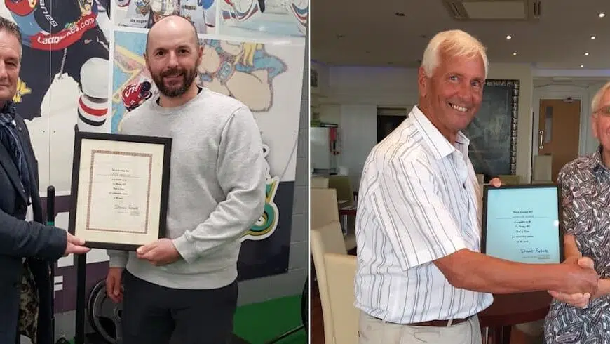 Colin Shields and Gordon Wade Inducted Into Ice Hockey UK’s Hall of Fame