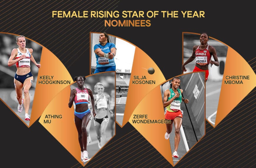Nominees announced for 2021 athletics female rising star award