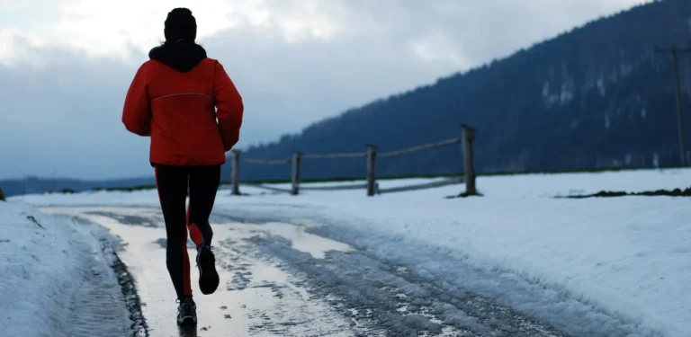 winter morning running
