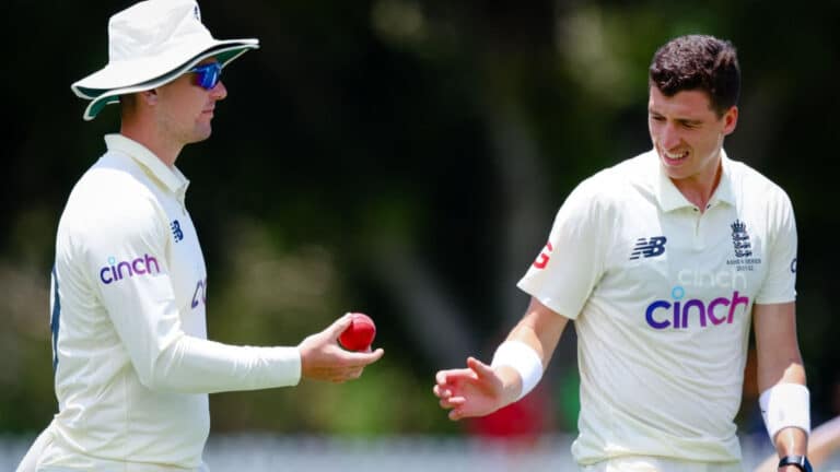Alex Lees and Matthew Fisher playing for England Lions this winter Images