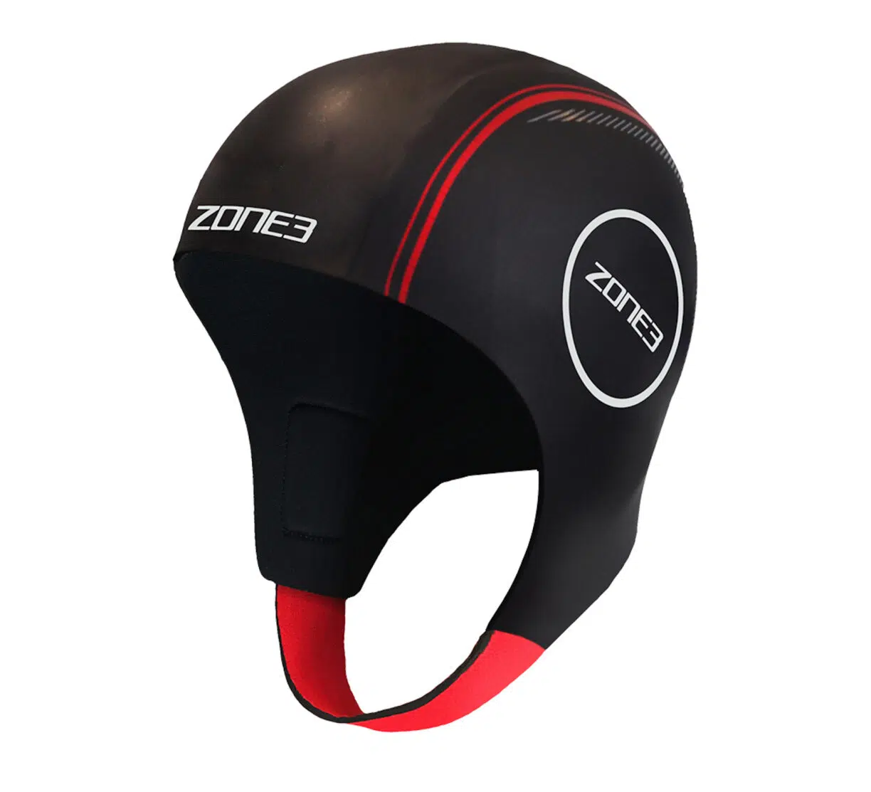 Zone3 neoprene strap cap red cutout front