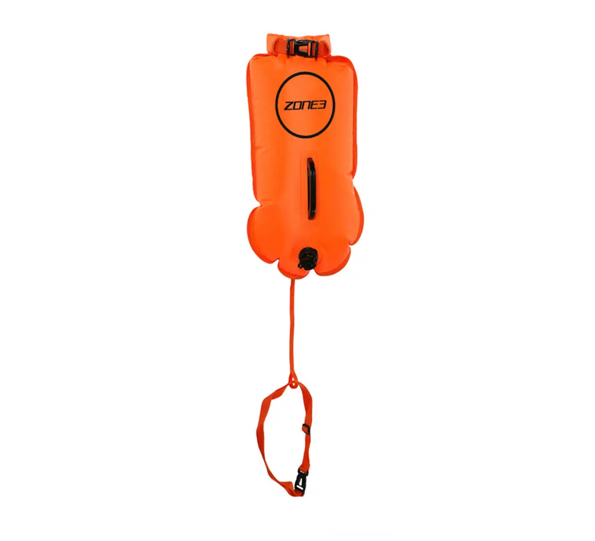 Zone3 ow accessories 28l swim buoy orange cutout
