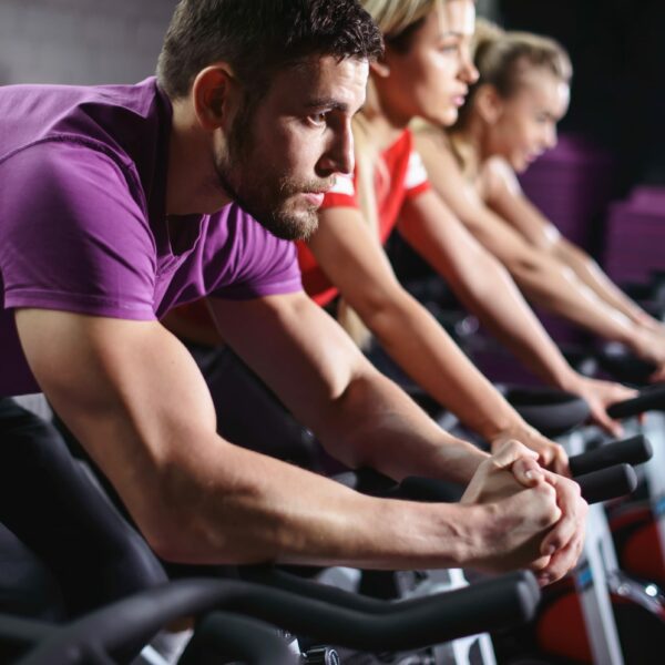 fit group on spin bikes