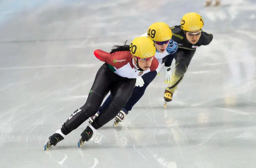 speed skaters on ice scaled