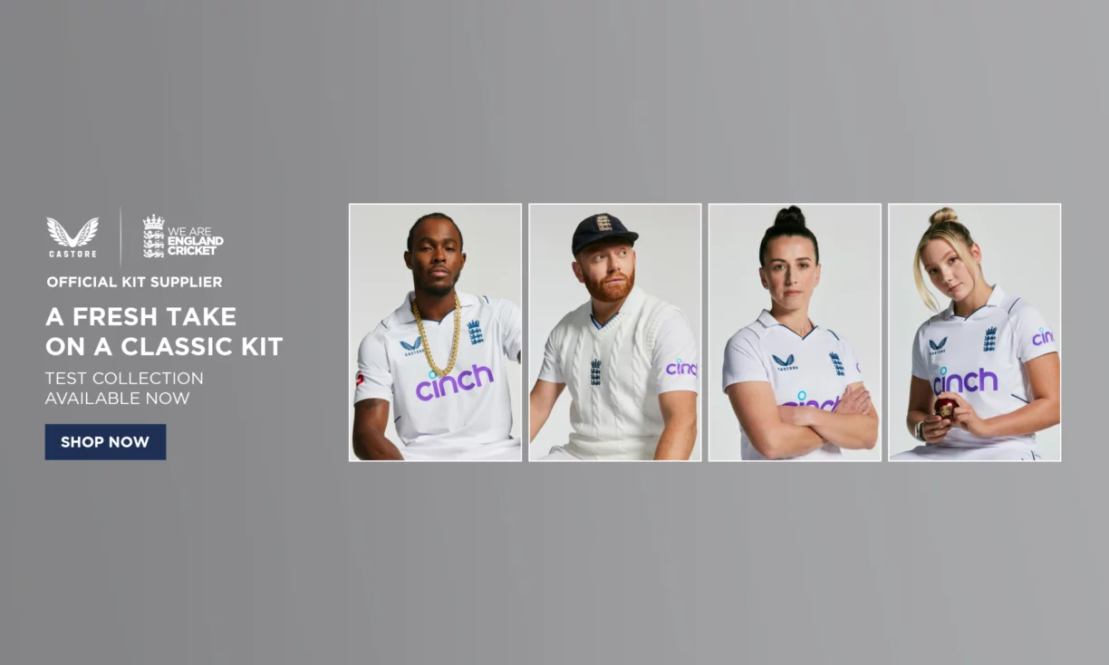 England cricket castore shirt 2022