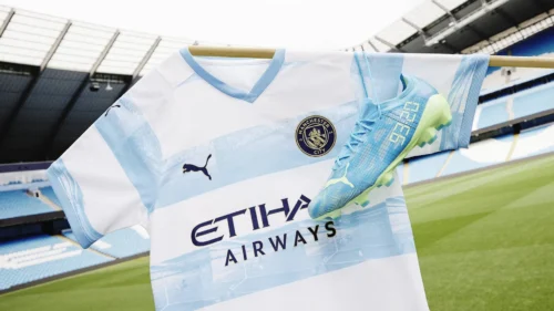 9320 Manchester City Pre Match Jersey 2