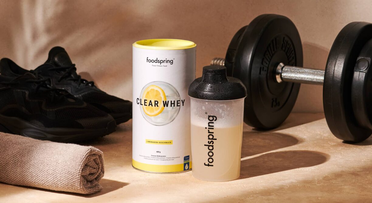 Foodspring Clear Whey lemonade