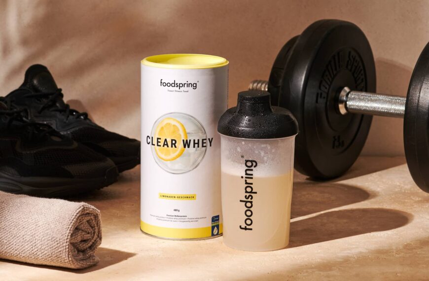 Foodspring Clear Whey lemonade