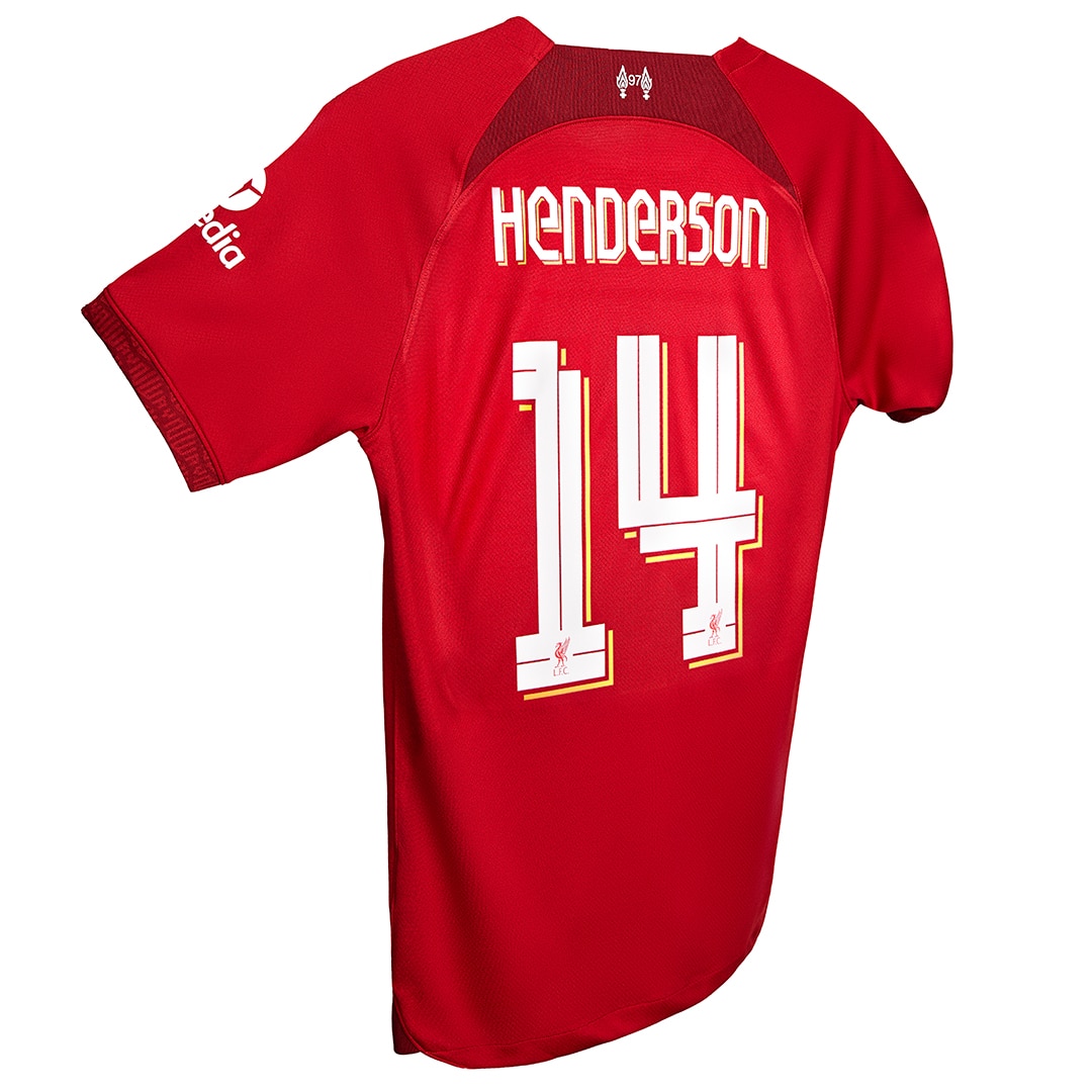 Lfc home jersey name number henderson