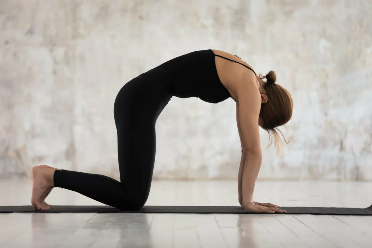 The Hidden Benefits Of The UK’s Favourite Yoga Poses 8 Cat cow stretch