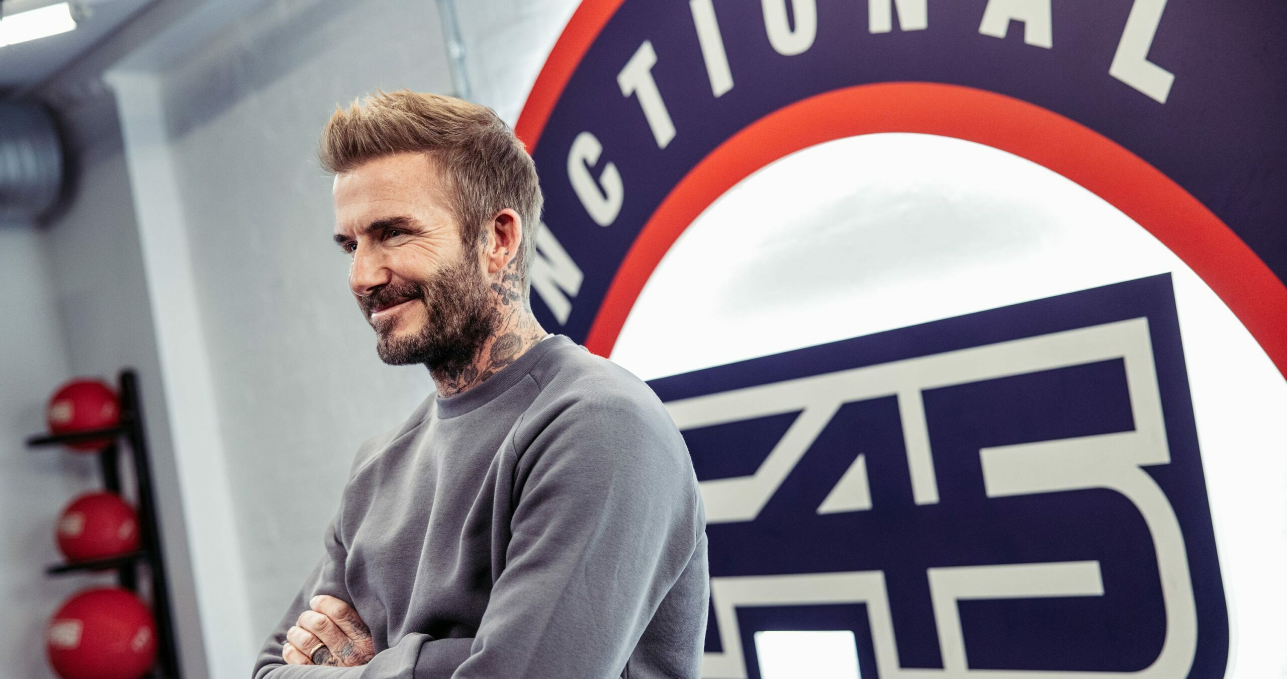 The f45 football inspired workout created in collaboration with none other than david beckham