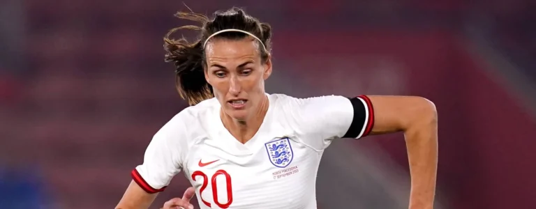 Jill Scott in action for England