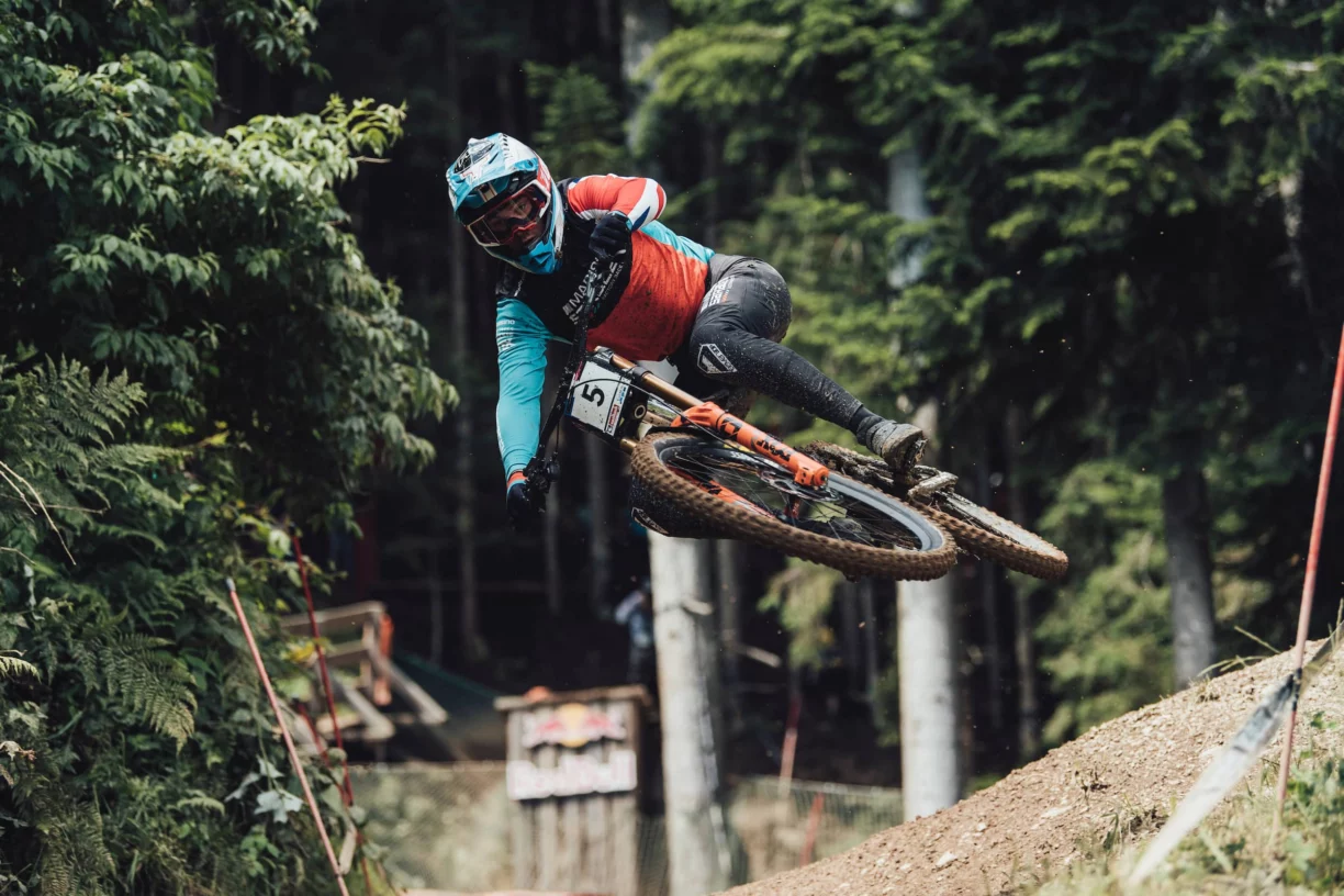 Matt walker performs at uci dh world cup in leogang austria on june 11 2022