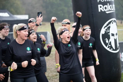 Spartan Athletes at start of the race