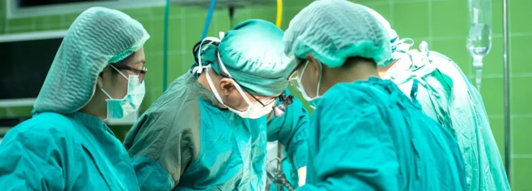 surgeons in operating theatre