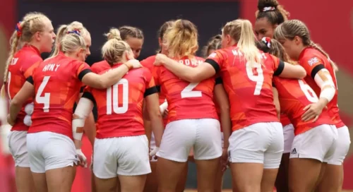 women rugby players