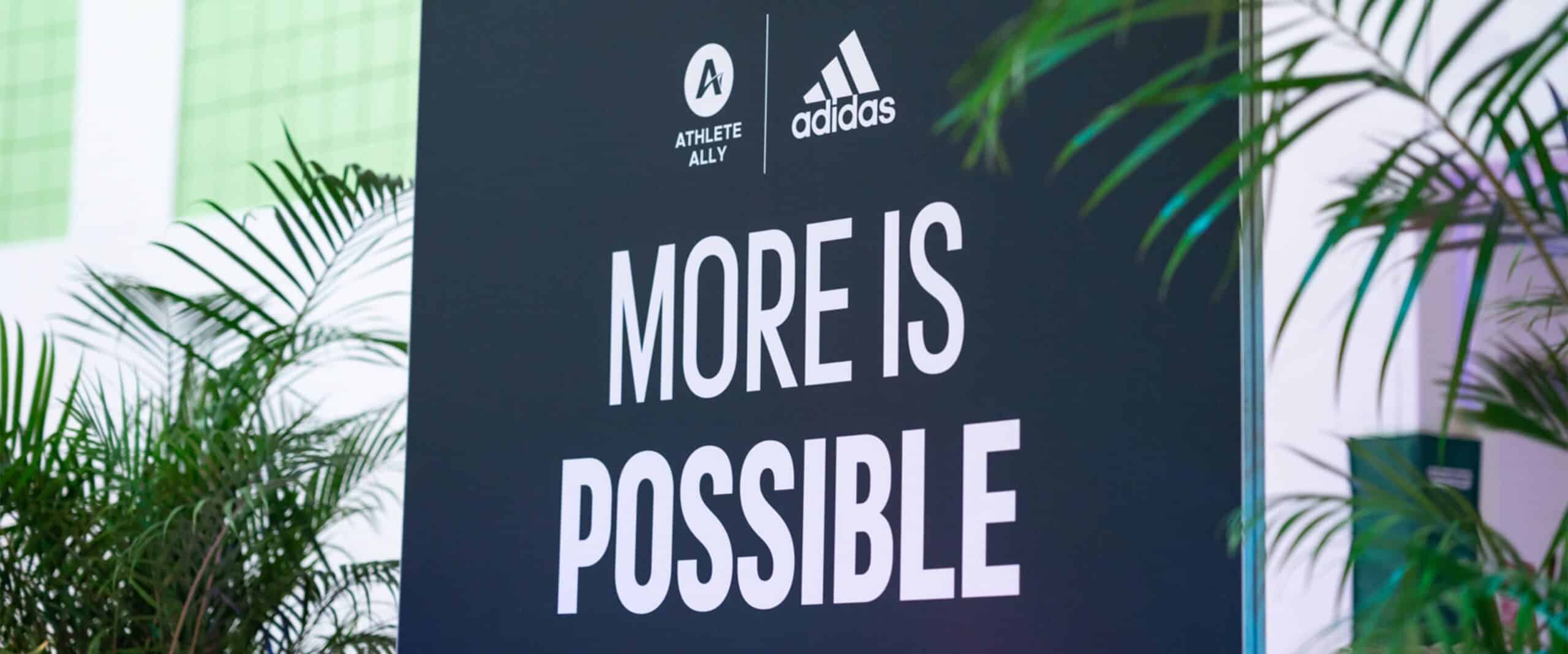 Adidas more is possible logo