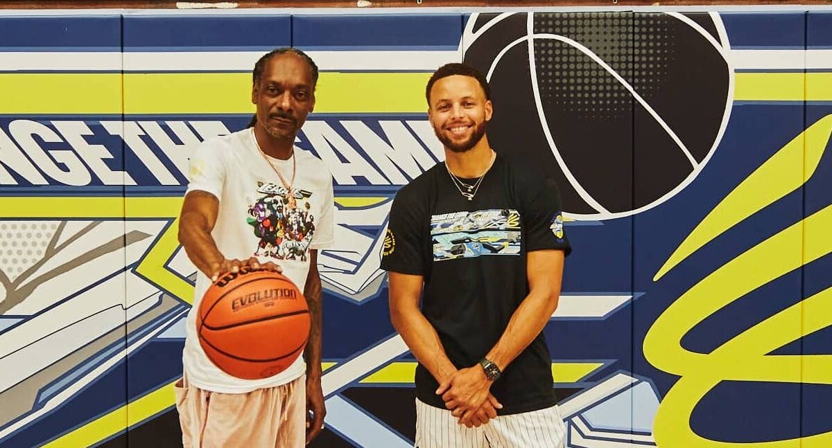 snoop dogg with stephen curry