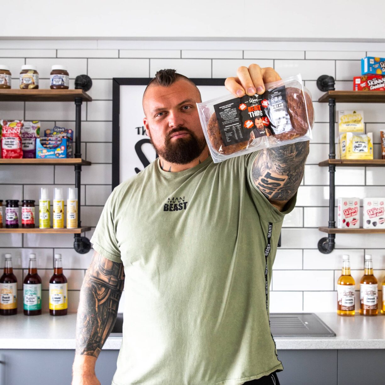 Eddie Hall at the skinny co