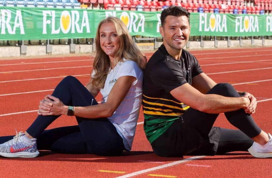 Mark Wright And Paula Radcliffe Lead Marathon Training Session In UK’s Least Active Town