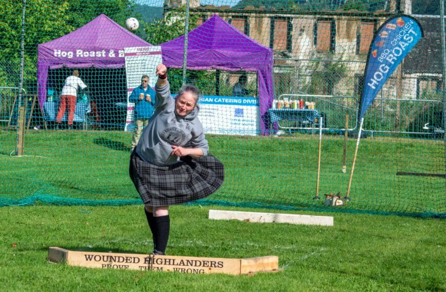 Trish Lawson from Wounded Highlanders shot put world record in adaptive heavyweights