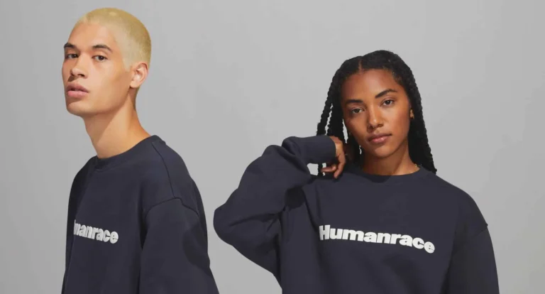 adidas original model wearing pharrel williams humanrace