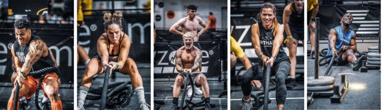 hyrox athletes competing