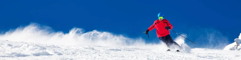 skier on slopes