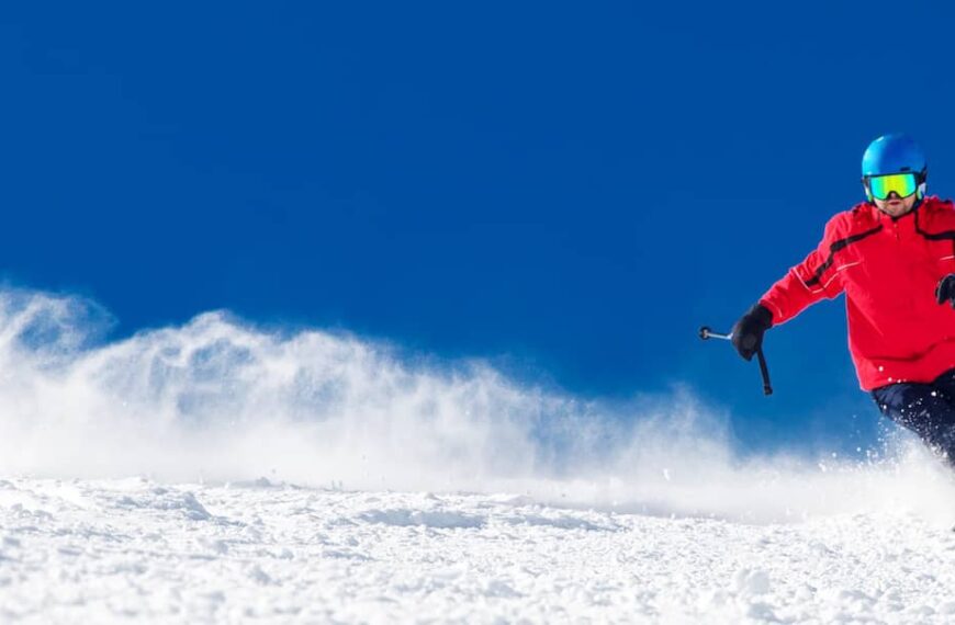 skier on slopes