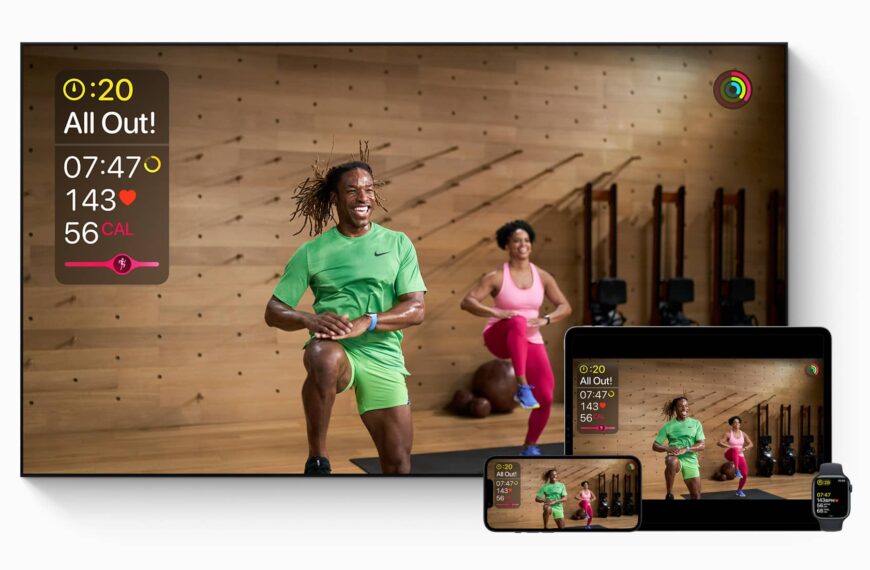 Apple-Fitness-Plus athletes use-HIIT-workout-device