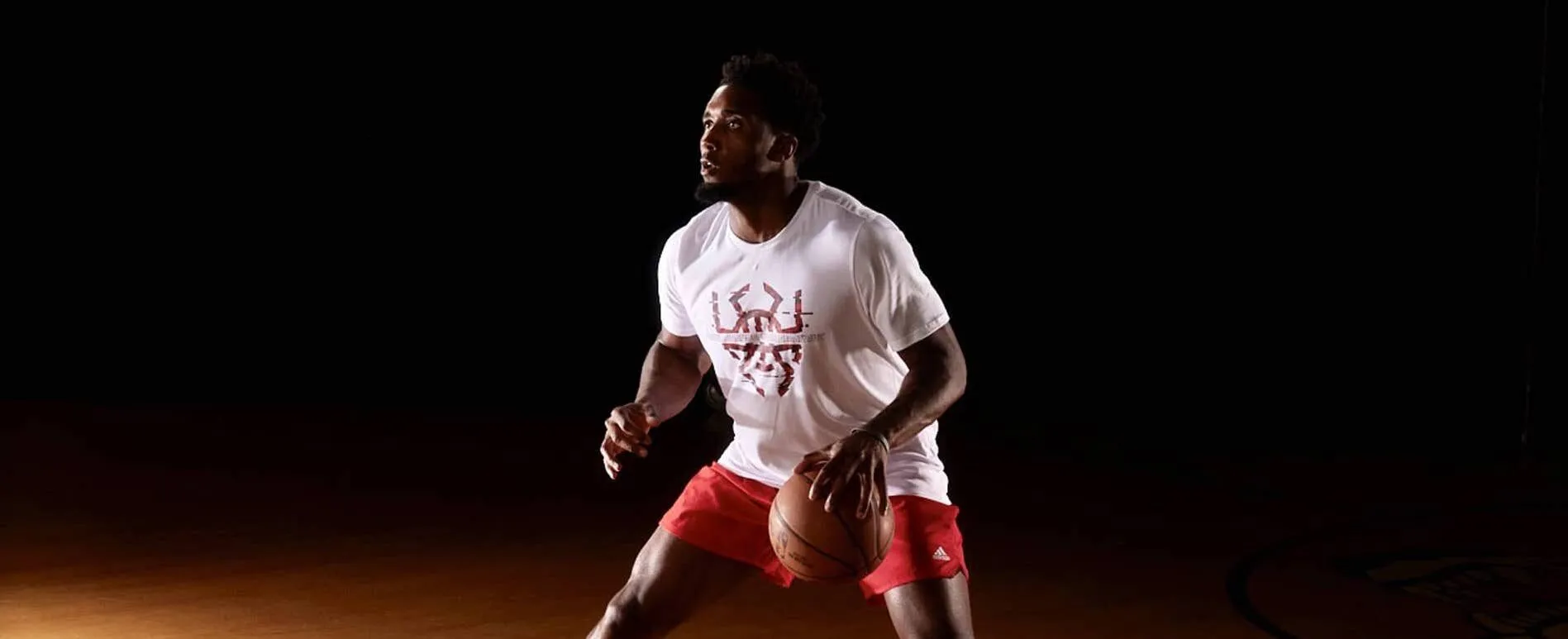 Donovan Mitchell on basketball court