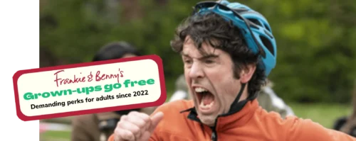 Frankie & Bennys adults eat free poster