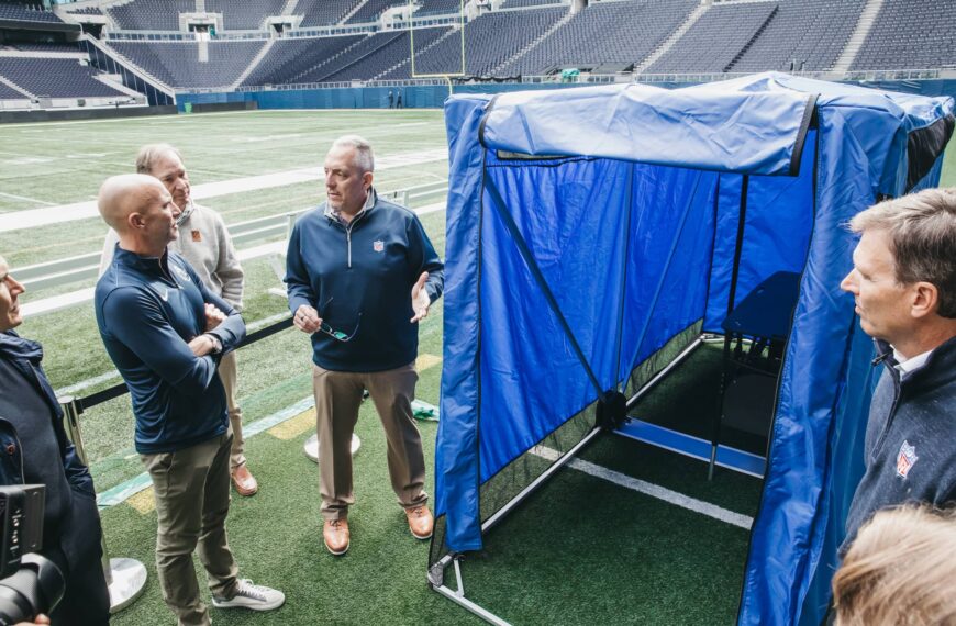 NFL-pitchside medical tent