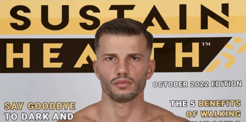 Xhuljo Vrenozi sustain health magazine cover