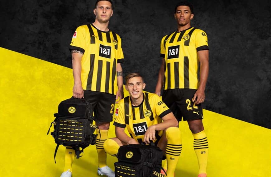 borrusia dortmund team with built for athletes backpack