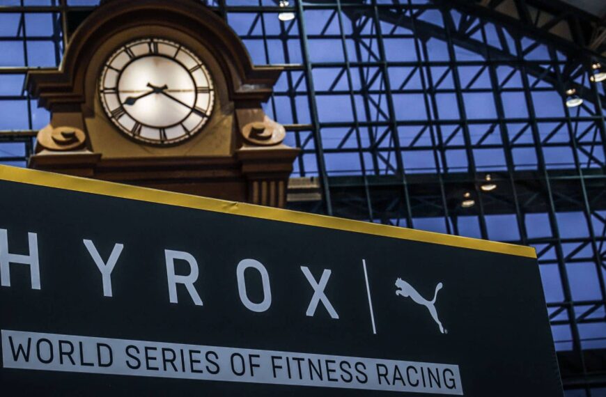 hyrox logo below clock
