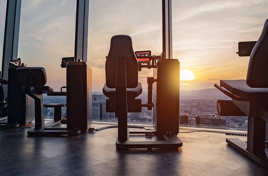 woman exercise looking out of window