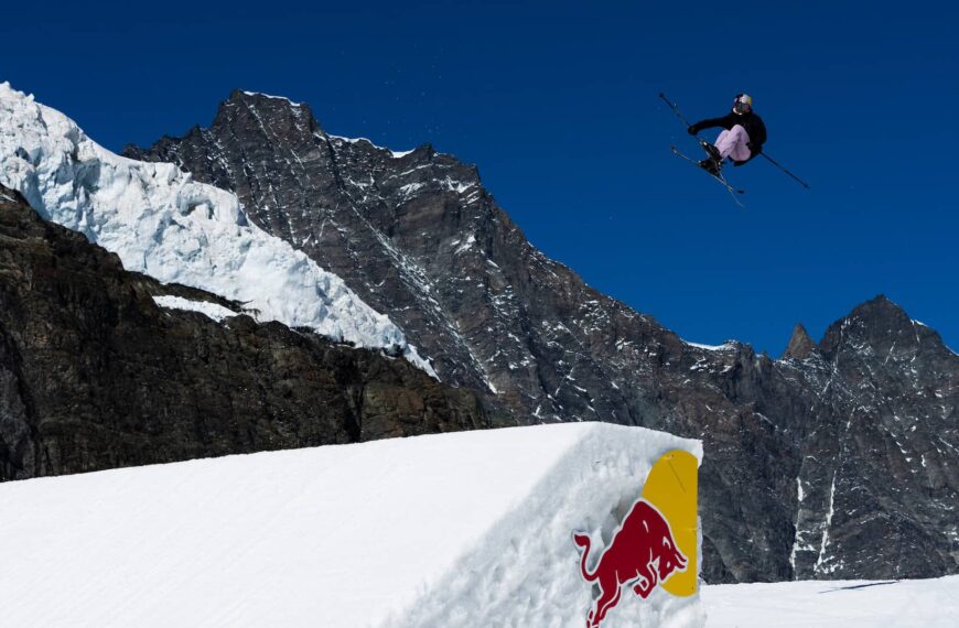 ess Ledeux performs at the Red Bull Performance Camp in Saas Fee