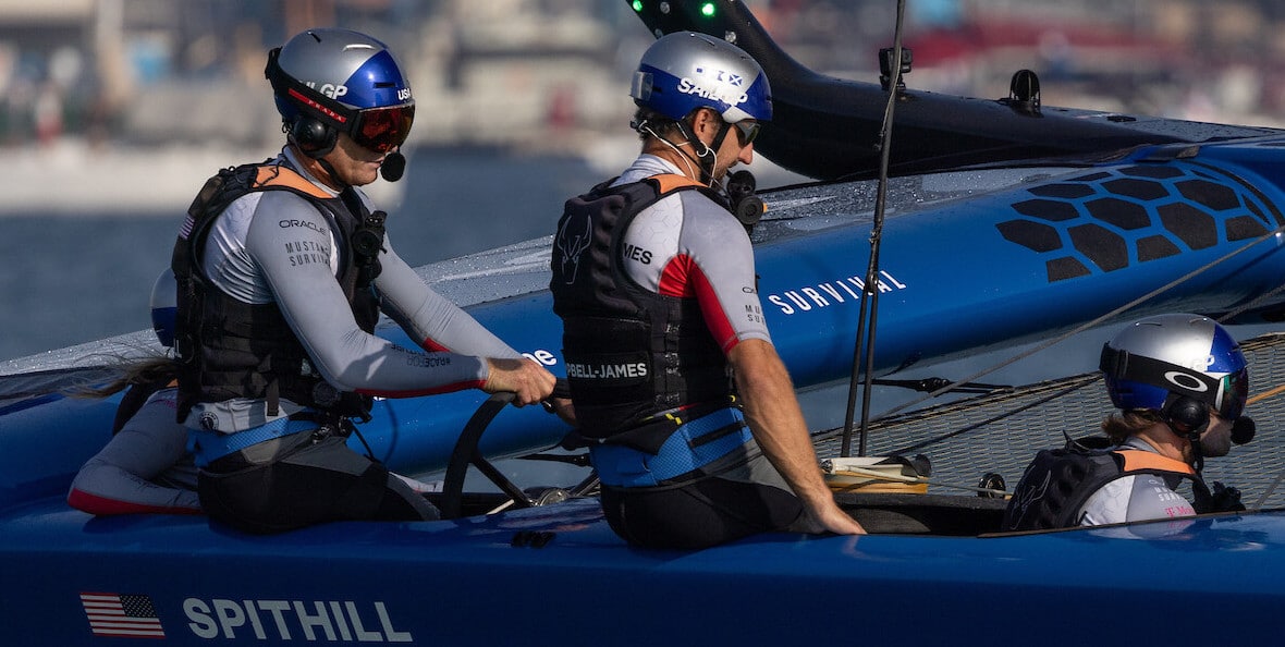 Jimmy spithill in action on race day 1