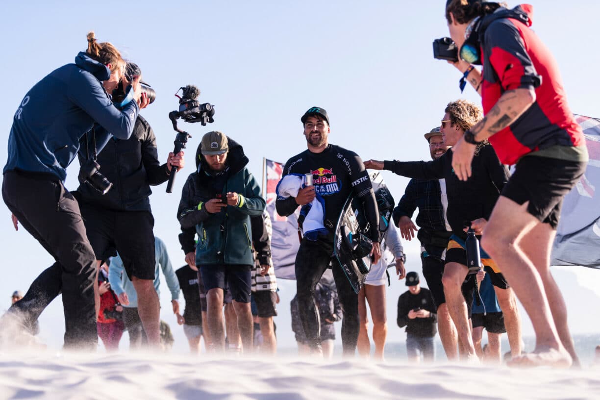 Marc jacobs is seen during the red bull king of the air in cape town south africa