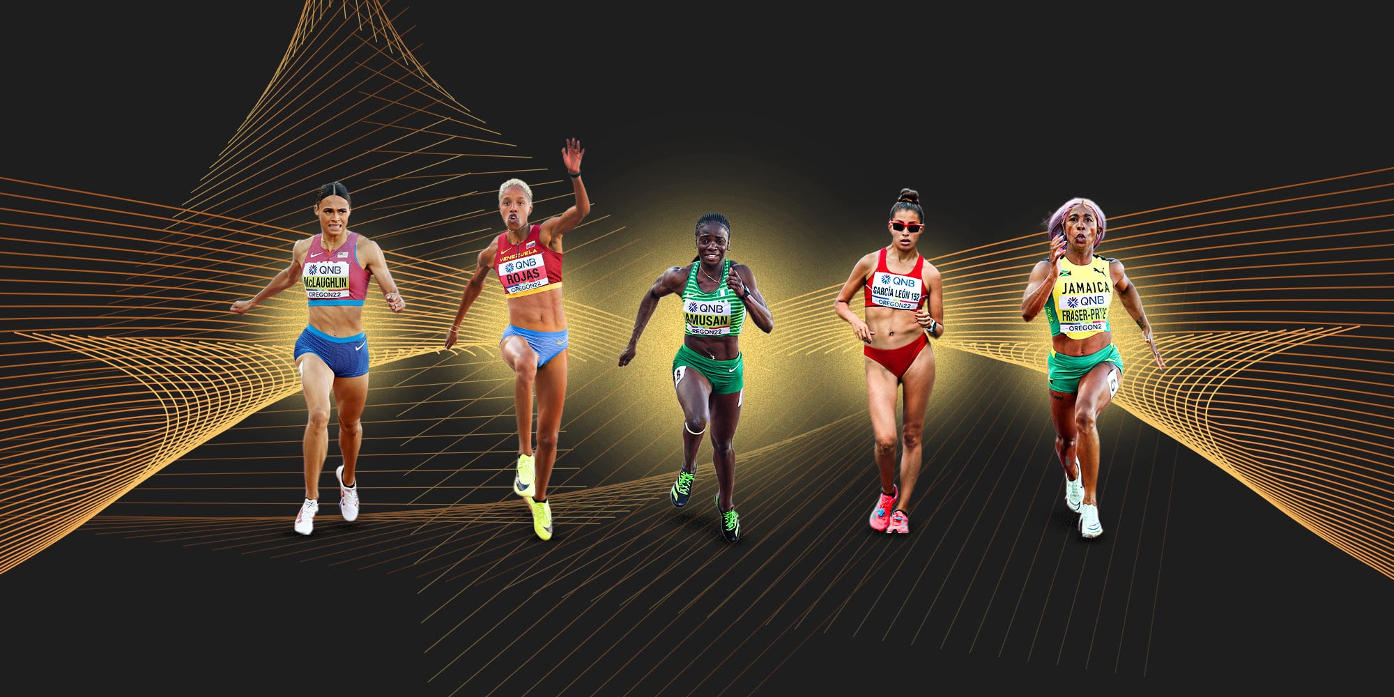 The names of the five finalists for women’s world athlete of the year have been confirmed