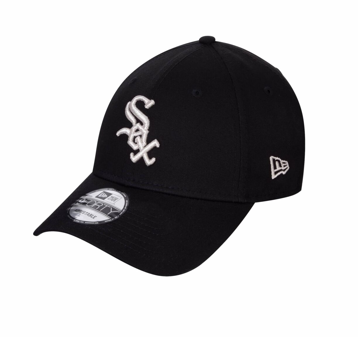 new era mlb metallic white sox cap