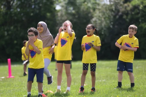 youngsters playing cricket