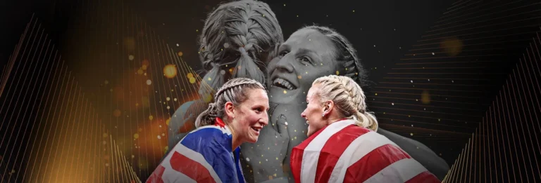 Katie Nageotte and Holly Bradshaw