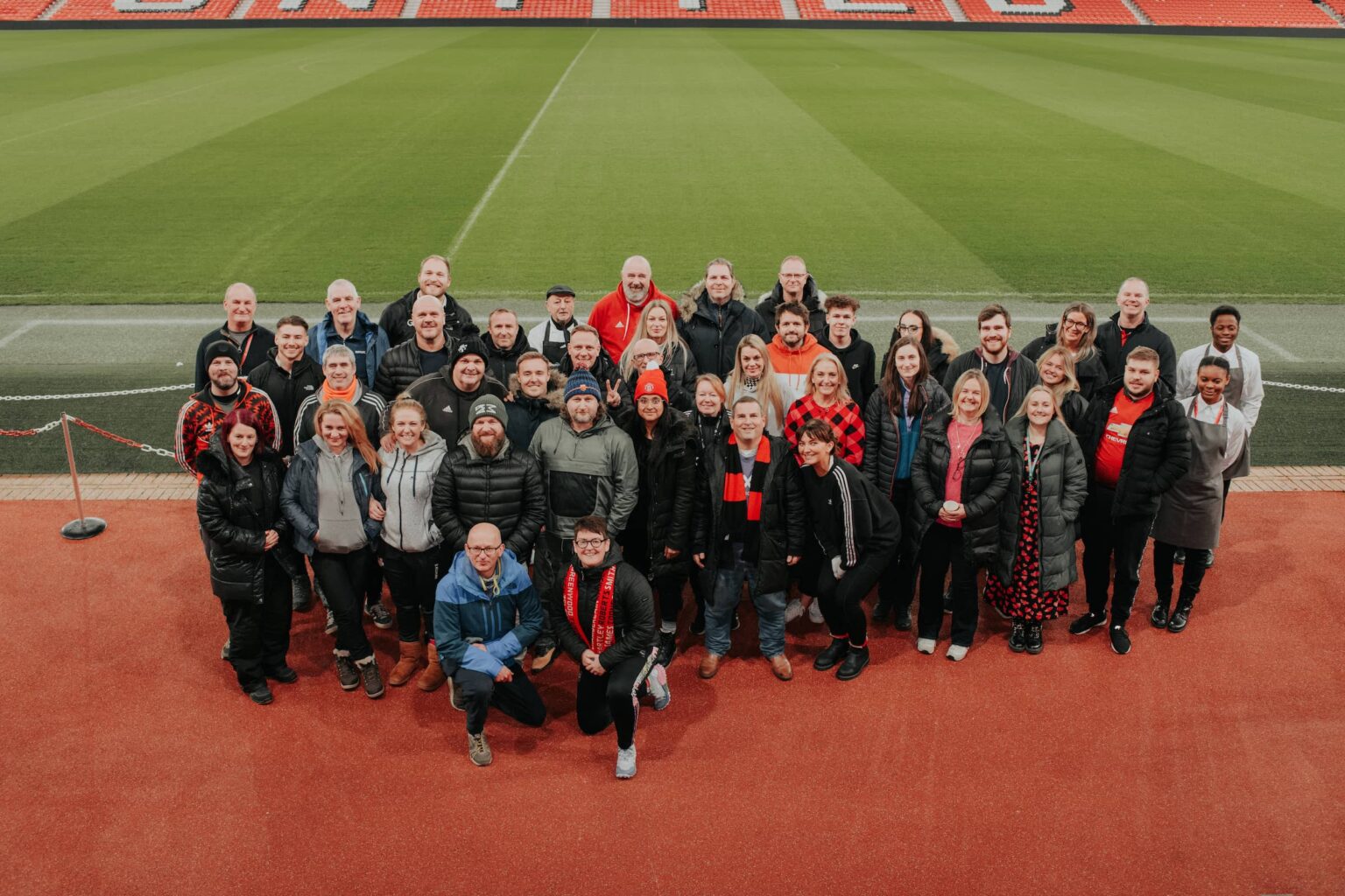 Manchester united hosts first ever sleepout at old trafford in support of vulnerable young people this winter